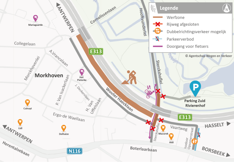 Verkeerssituatie van 6 oktober tot en met 13 november Verkeerssituatie van 6 oktober tot en met 13 november